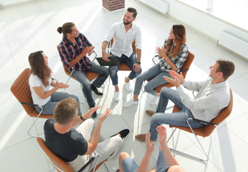 Learning from Others in Recovery